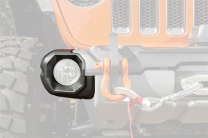 Jeep Wrangler Bumper Overlay - Front - Rugged Ridge - Venator Stubby Ends - Black - `18-`22